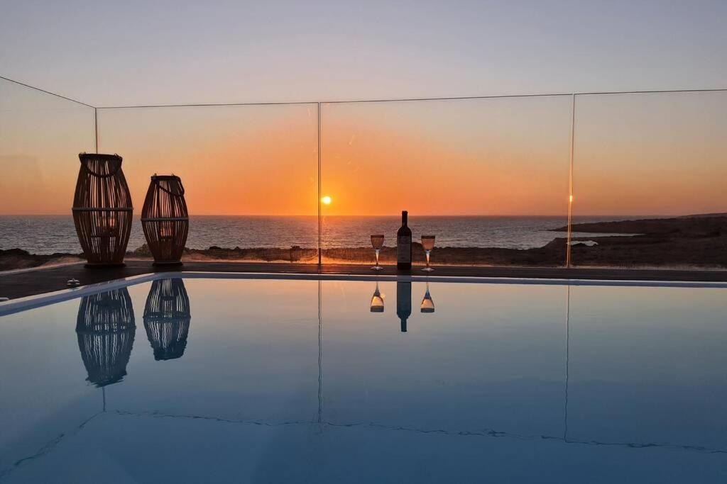 Tramonto Luxury Villa No1- Breathtaking Sunset View Foinikion Ngoại thất bức ảnh