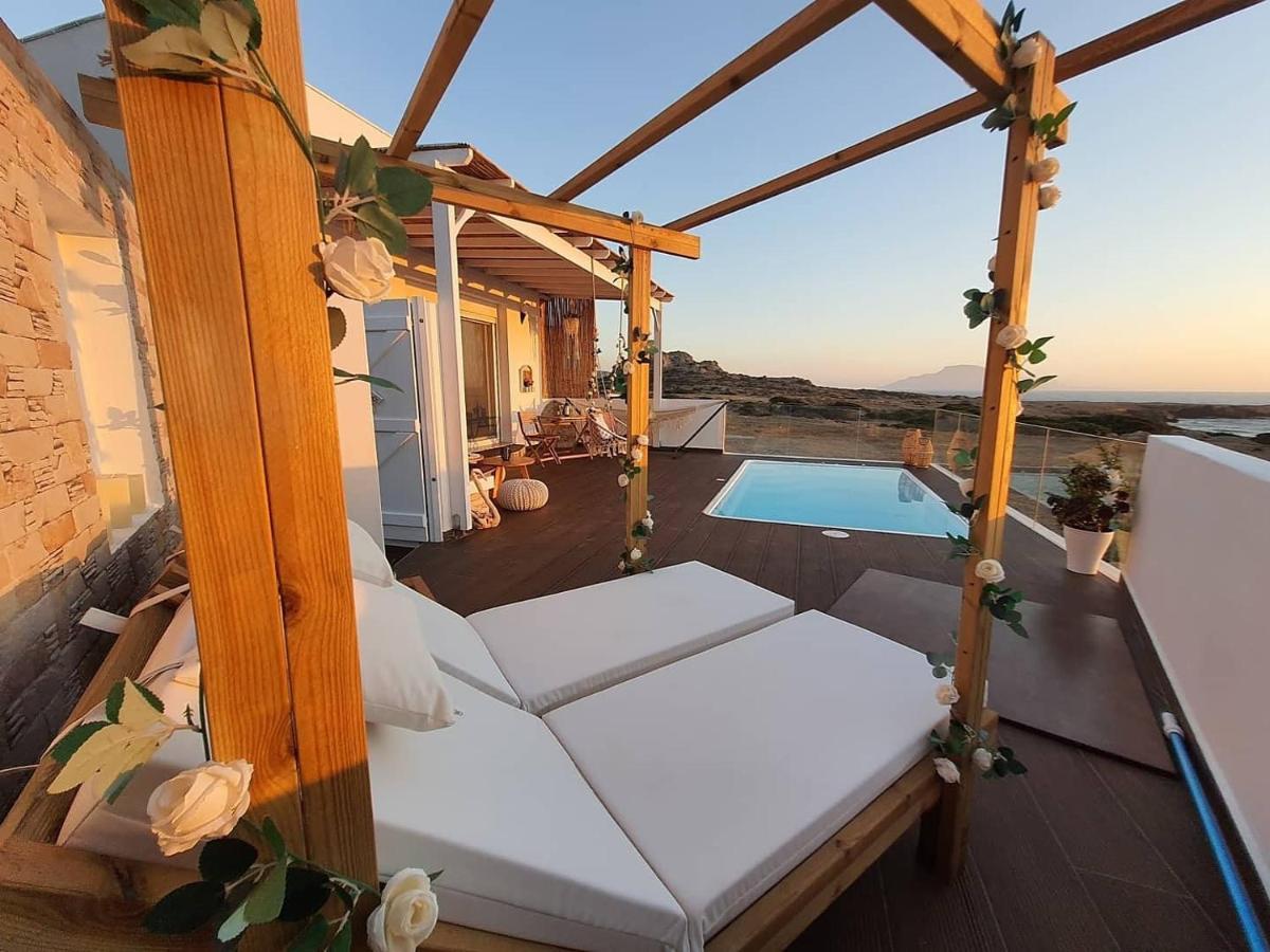 Tramonto Luxury Villa No1- Breathtaking Sunset View Foinikion Ngoại thất bức ảnh
