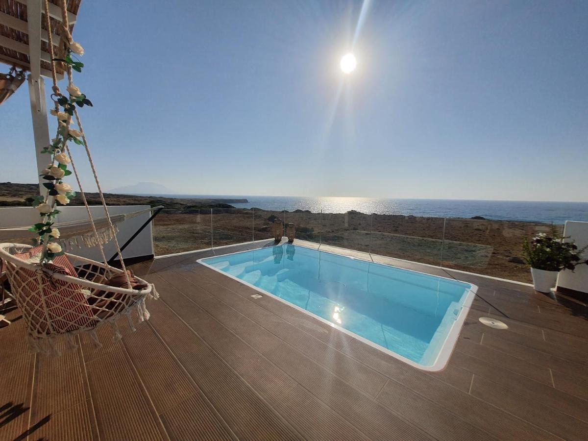 Tramonto Luxury Villa No1- Breathtaking Sunset View Foinikion Ngoại thất bức ảnh