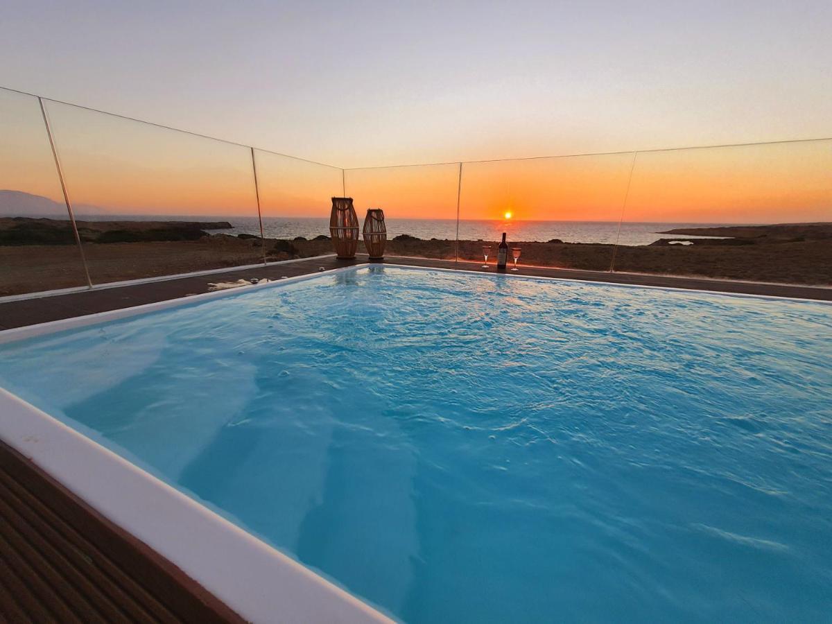 Tramonto Luxury Villa No1- Breathtaking Sunset View Foinikion Ngoại thất bức ảnh