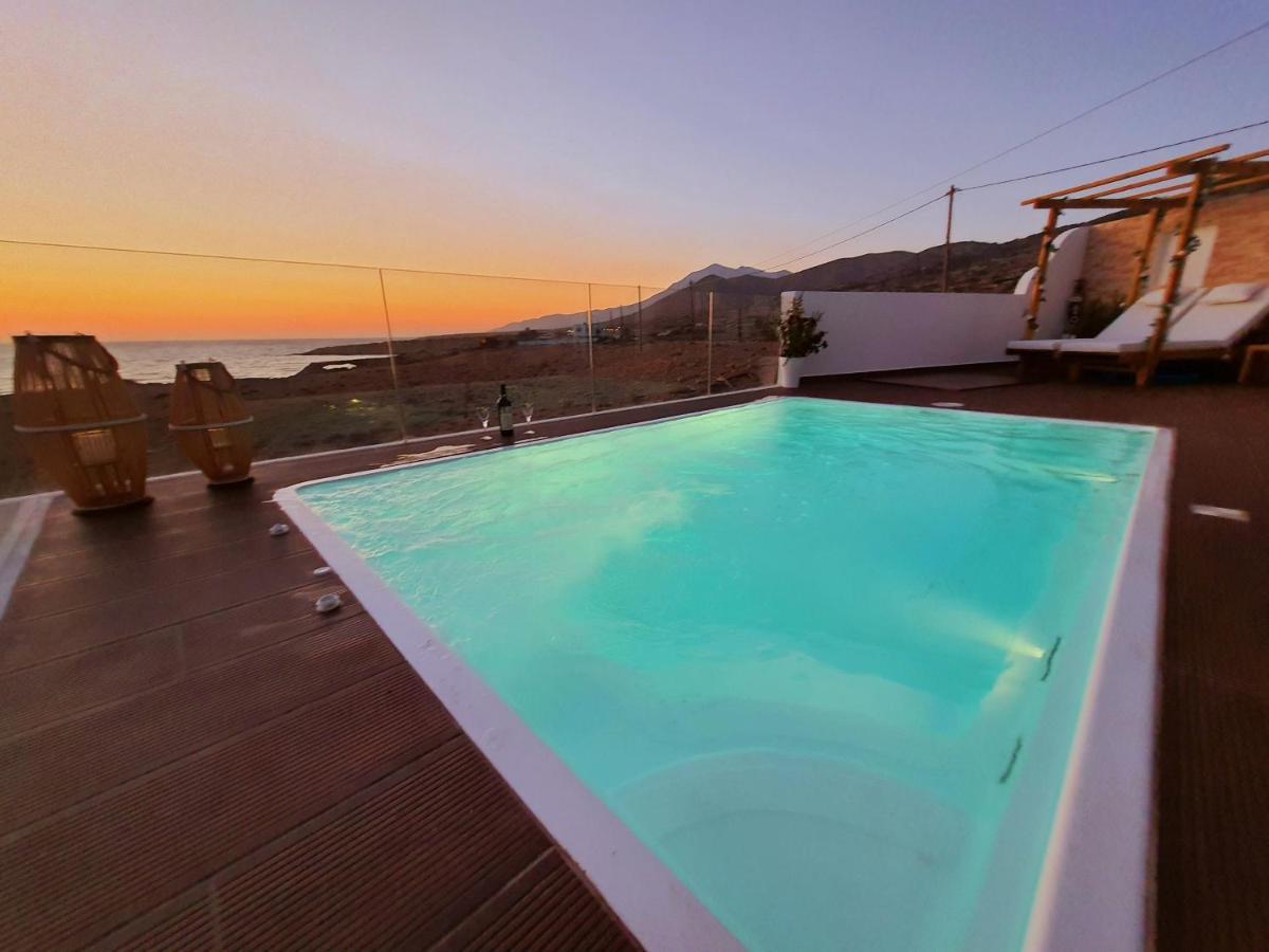 Tramonto Luxury Villa No1- Breathtaking Sunset View Foinikion Ngoại thất bức ảnh