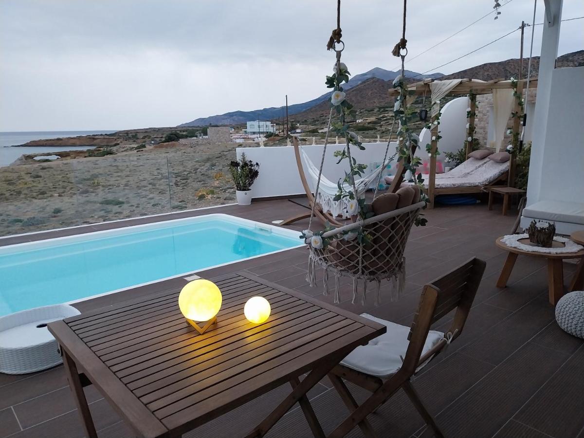 Tramonto Luxury Villa No1- Breathtaking Sunset View Foinikion Ngoại thất bức ảnh